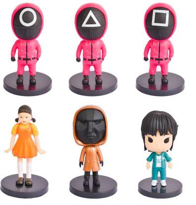 WHITE POPCORN Squid Games Action figures
