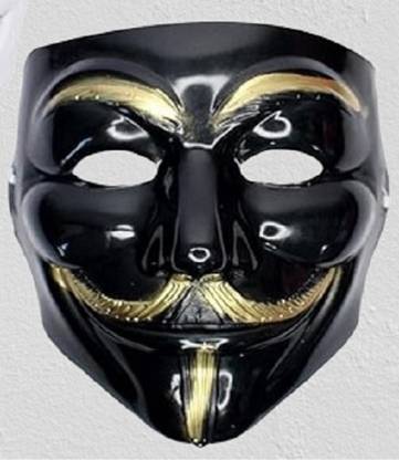 NEXAWAVE Black Face Masks for Parties, Functions, Halloween