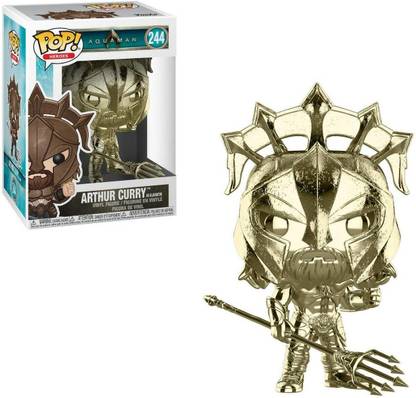 Funko POP! Heroes - Aquaman [Movie] - Arthur Curry [Gladiator - Gold Chrome] #244 - Ta