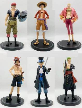 freakmall Zoro Action Figure Luffy Action Figure Ace Action Set of 6 Big Action Figure