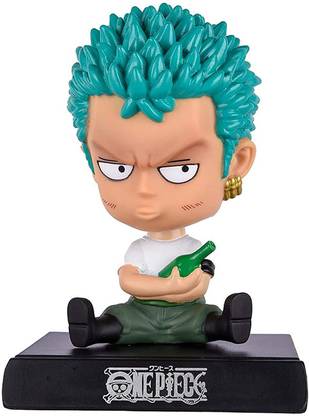 RVM Toys Bobble Head Zoro One Piece for Car Dashboard Action Figure Toys Bobblehead