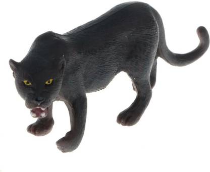 BNF 5Pcs Plastic Black Leopard Model Animal Figure Kids Toy Set, Home Decoration
