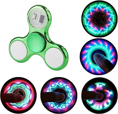जीके ज़ोन LED Multi Light Spinner with Various Glow Patterns in Dark Stress Relief