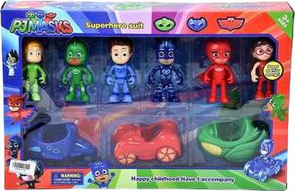 The Simplifiers 6 piece PJ Mask Action Figures Toy with Accessories