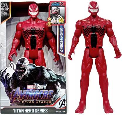Ridhimani Union Legend Titan Hero Series 12-Inch Red Venom Carnage Action Figure Toy