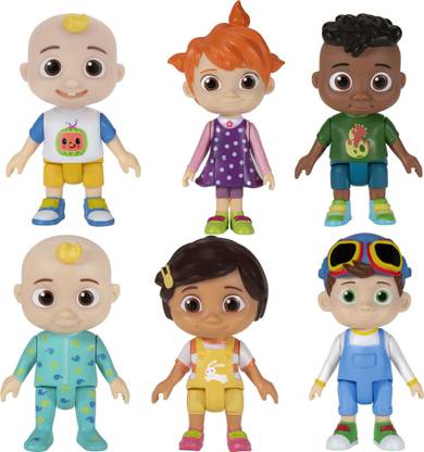 Husaini Mart Cocomelon toy topper, Action figure 6pcs playset.