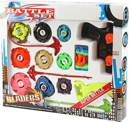 Plutofit Battle Top Spinner Toy for Kids Pack of 9, Spinning top for Kids Boys and Girls