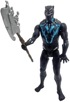 hda group 6-Inch Black Panther Action Figure Toys with Weapon & LED Light