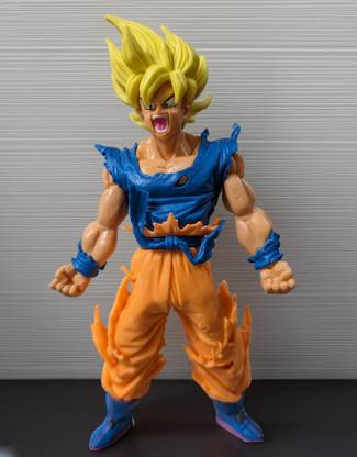 Raregets DBZ Goku Premium Action Figure, Legendary Saiyan Warrior, Self Standing-18 cm