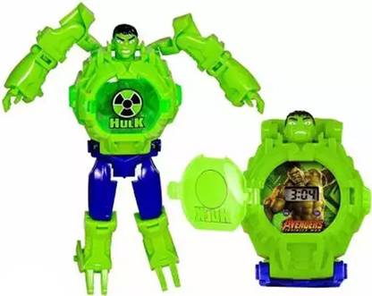 Synlark Robot Toy Convert to Digital Wrist Watch for Kids Robot Deformation Watch Mutli