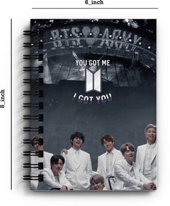AmberCrafts BTS WHITE ARMY ART DESIGN Hardcover Address Book