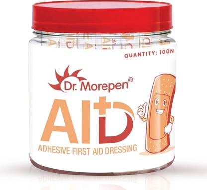 Dr. Morepen Adhesive Band Aid Waterproof For Kids & Adults-100 stripes Adhesive Band Aid