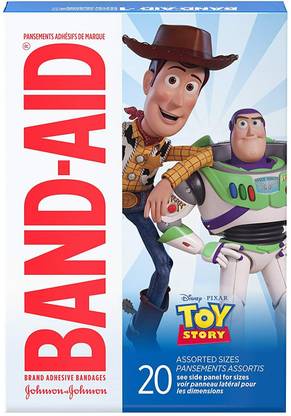 BAND-AID Brand Adhesive Bandages Assorted Sizes, 20 Count (Toy Story) Adhesive Band Aid