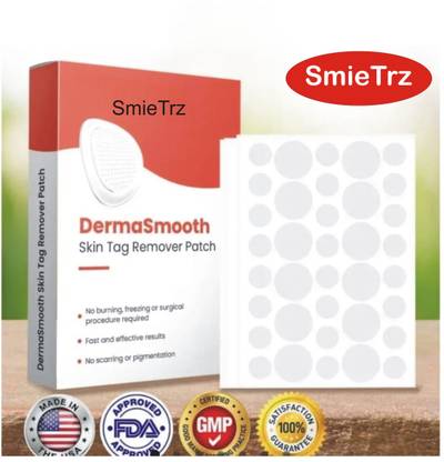 SmieTrz DermaSmooth Skin Tag Remover Patch Fl41 Adhesive Band Aid