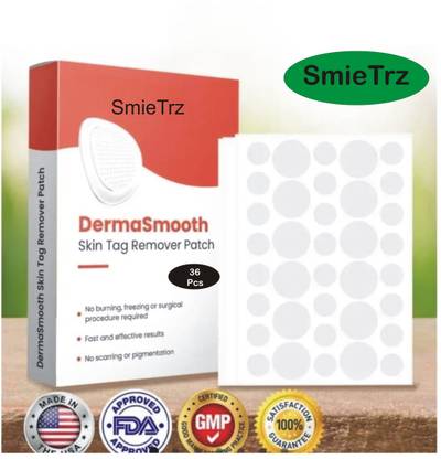 SmieTrz DermaSmooth Skin Tag Remover Patch Fl33 Adhesive Band Aid