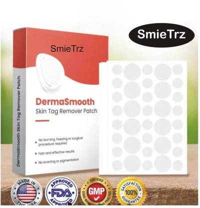 SmieTrz DermaSmooth Skin Tag Remover Patch Fl45 Adhesive Band Aid