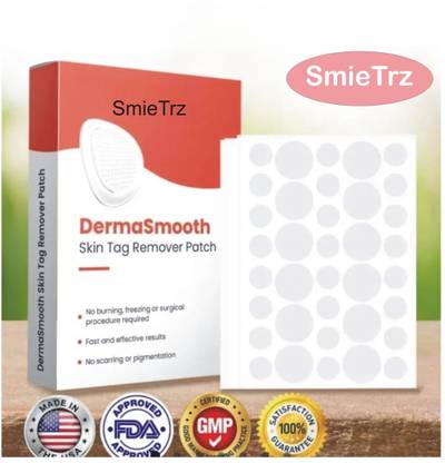 SmieTrz DermaSmooth Skin Tag Remover Patch Fl37 Adhesive Band Aid