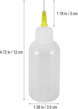 Mcare Needle Tip Bottle, Squeeze Plastic Glue Bottle, Liquid Flux Dispenser 50ML