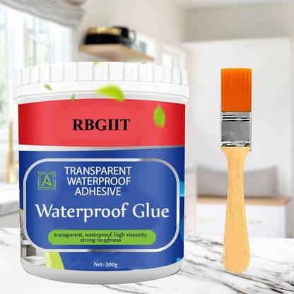 RBGIIT Crack Seal Glue with Brush Waterproof Glue for Roof Leakage Tile Wall Repair K3 Glue