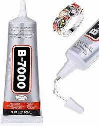 BUKU B7000 Glue Fabric Glue for Embroidery and Aari Work, for Cloth 50ML-Clear Adhesive
