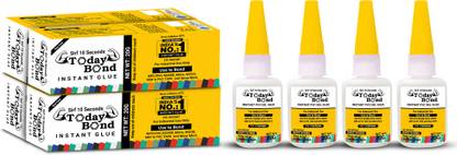 today bond Instant Gel Glue For Wood, Plastic, Metal (Pack of 4) Adhesive