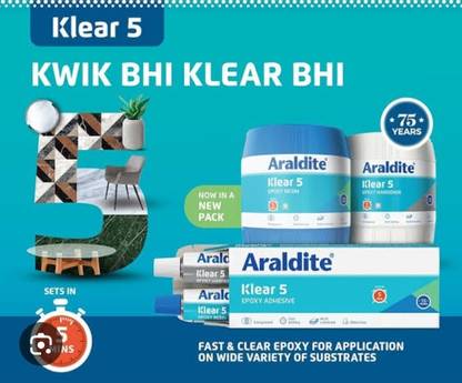 ARAL Araldite Klear 225 gm Pack of 1, Super Resin Glue Adhesive, Multi Purpose Glue Adhesive