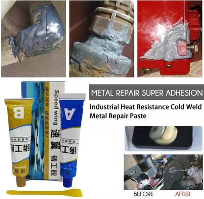 SKYBUCKET Metal Cast Iron Repair Paste Set, Permanent Metal Repair Paste Set Welding Glue Adhesive