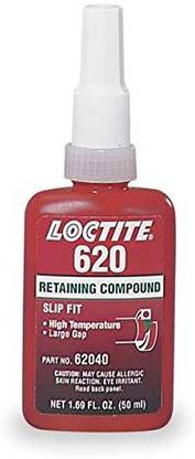 Henkel Loctite Loctite 620 442-62040 50ml Retaining Compound, High Temperature, Green Color Adhesive