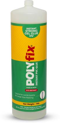 POLYFIX WPC Glue(Super fast) and PVC Foam Board Instant Glue in 1 kg Bulk Pack with Nozzle Adhesive