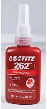 Henkel Loctite LOCTITE 26231 RED 262 Permanent THREADLOCKER HIGH Strengh 50-ML 1.69OZ Bottle Adhesive