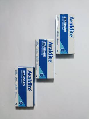 Araldite STANDARD 9g, Pack of 3(Strongest epoxy adhesive - Bond,fix,repair, DIY anything) Adhesive