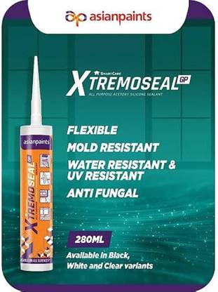 Xtremoseal GP All Purpose Acetoxy Silicone Sealant (Clear) from Asian Paints Adhesive