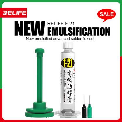 AKT RELIFE F-21 ADVANCED SOLDER LEAD FREE FLUX PASTE SET Adhesive