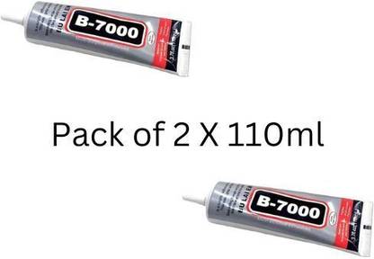 Balaji Retails B-7000 Multi-Purpose Transparent Glue for Jewellery, Shoes, Crafts (Pack of 2) Adhesive