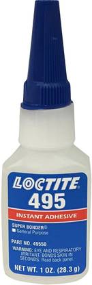 Henkel Loctite Loctite 495 Super Bonder 442-49550 1oz Instant Adhesive, Clear Color Adhesive