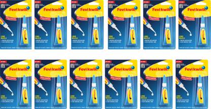 Pidilite Fevikwik Precision 3g Multipurpose Art & Craft Quick Instant Pack of 12 Adhesive