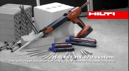 HILTI Injectable Mortar Epoxy, Anchor Bolt Chemical Hit-HY-170 Adhesive