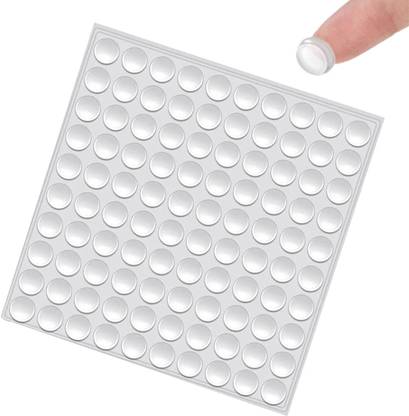 ELEPHANTBOAT Mute Buffer (3x8 mm, Clear) -Set of 100 Pieces, 1 Sheet Magideal Round Adhesive Silicone Bumper Door Cabinet Drawer Safety Stopper Mute Door Mounted Door Stopper