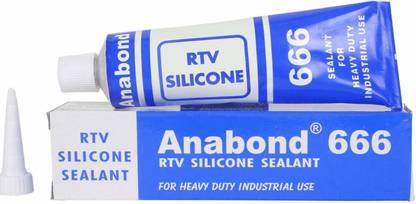 anabond RTV Silicone sealant 666 clear-100gm heavy duty (pack of 1) Adhesive