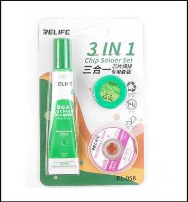 AKT RELIFE RL-058 3IN1 CHIP SOLDER SET Adhesive