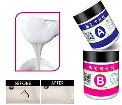 silverwyn Agent A&B Set Strong Adhesive Glue Non-Toxic Immediate Wall Crack Repair Adhesive