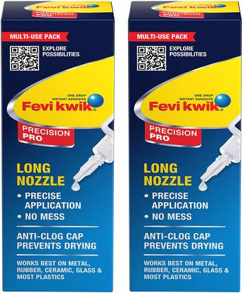 FEVIKWIK Precision Pro 20g, Pack of 2 | Strong all purpose instant glue Adhesive