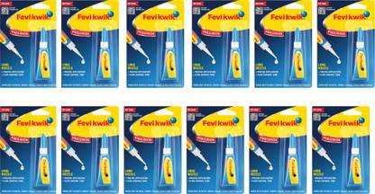 Pidilite Fevikwik Precision 3g Multipurpose Art & Craft Quick Instant Pack of 12 Adhesive