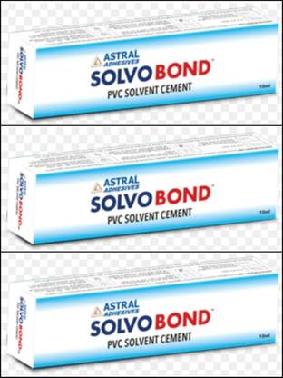 Shyam Sarowar Solvobond - PVC Solvent Cement 90ml - Pack of 3 Adhesive