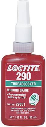 Henkel Loctite Loctite 29031 290 Green Wicking Grade Threadlockers, 1.69 oz., 50 mL Adhesive