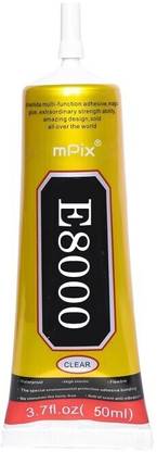 mPix E8000 Transparent Glue Multi-Purpose Adhesive Glue For Mobile Screen Fixing,Jewelry,Resin Crafts ,Fixing Adhesive Glue 1Pc Adhesive