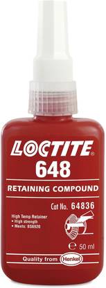 Henkel Loctite Loctite 648 X 50ml Press Fit High Strength Rapid Cure Compound Bottle Adhesive