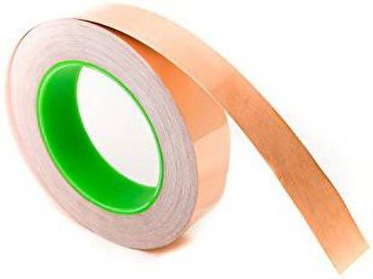 Bertech Copper Foil Tape With Conductive Adhesive, 1/2 Inch X 36 Yards Adhesive