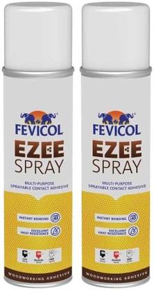 FEVICOL Ezee Spray, DIY Multi-purpose Sprayable Contact Adhesive, 383g (Pack of 2) Adhesive