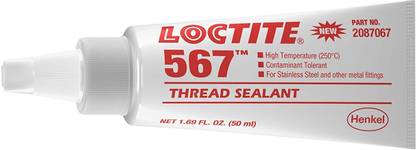 Henkel Loctite Loctite 2087067 567 Thread Sealant 50 mL Tube, White Adhesive